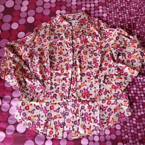 Old Navy Floral Khaki Shirt